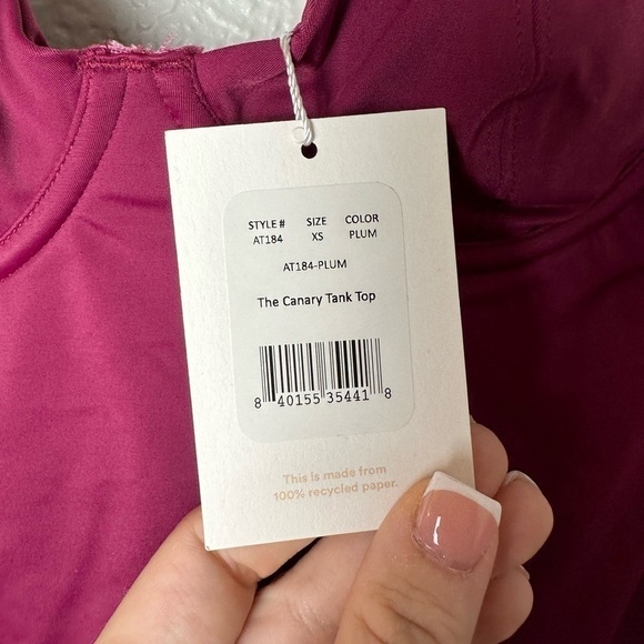 NWT Andie Swim The Canary Top in Plum - Picture 6 of 7